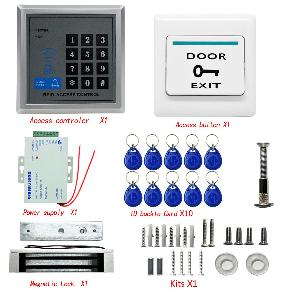 Magnetic Access Control Electric Door Lock ID Key Card Password System Entry