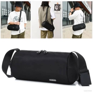 Cylinder bag men Messenger Bag Canvas Street bag shoulder Bucket Bags High popularity