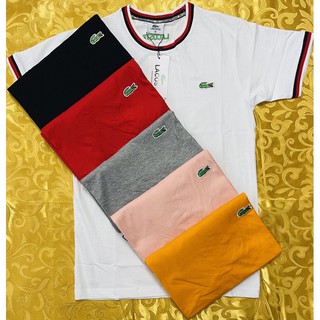 Lacoste Means T shirt mall pull out Premium Quality original Overrun Tshirt 6 colour with Tag prise