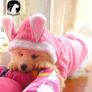 NEW+Pet Dog Cat Cute Hoodie Bunny Clothes Winter Warm Puppy Costumes Apparel