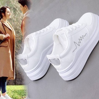 NEW korean fashion rubber white shoes for women sneakers