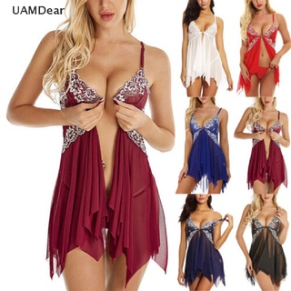 <UAMDear> Plus Size Women Sexy Lace Bodysuit Lingerie Nightdress Nightie Sleepwear New2020 [HOT SALE]