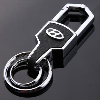 Metal Car Logo Key Chain Key Ring for Hyundai Key Holder (5)
