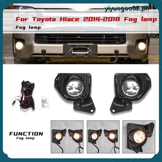 Y2-2pcs Daytime Running Lights Set Waterproof Fog Lamp LED Turn Signal Light Kit for Toyota Hiace 2014-2018 Car Accessories