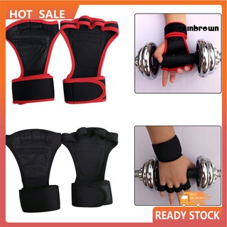 fitness sports✸✗Men Women Gym Fitness Weightlifting Half Finger Anti-skid Glove with Wrist Wrap