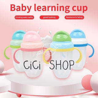 Utensils❈❇❍CiCi Baby Sippy Cup Water Milk Learn Drinking Straw Bottle Toddler Kids Tumbler Feeding B