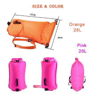 Swimming Bag Inflatable Swimming Buoy Life Bag Floating Dry Bag Swimming Diving Training Safety