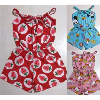 PRINTED HALTER ROMPER FOR 0-1 YEAR OLD BABY GIRL