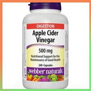 【Available】Webber Natural Apple Cider Vinegar 500mg capsule Supplement multivitamin