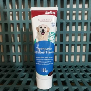 Pet oral care☍✾Bioline Toothpaste with Beef Flavor 100g