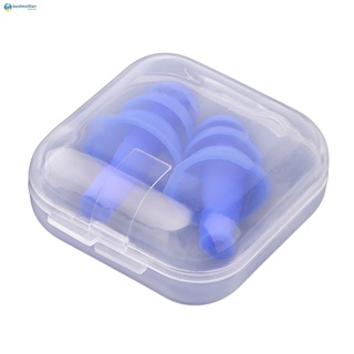 A Pair Silicone Ear Plugs Anti Noise Snore Earplugs Noise Reduction for Study (1)