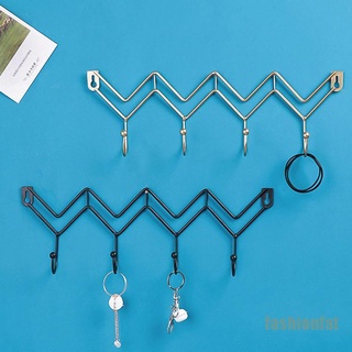 [fashionfat]Wall Key Rack Holder Hooks Coats Key Bags Jewelry Hanger Wall Mounted Home Decor