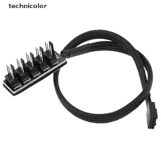 TCPH Host PC HUBPower Cable 1Female to 5Male 4Pin Splitter Cable for PWM Cooling Fan TCC (8)