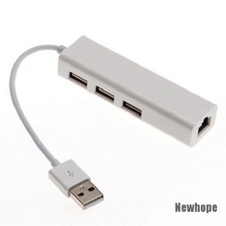[Newhope] USB 2.0 To LAN/RJ45 Gigabit Ethernet Network Adapter 3 USB 2.0 Port Hub