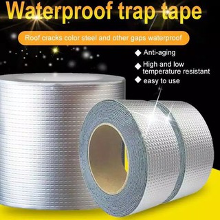 Aluminum Foil Waterproof Mightiness Tape Super Fix Repair Wall Crack Self Adhesive