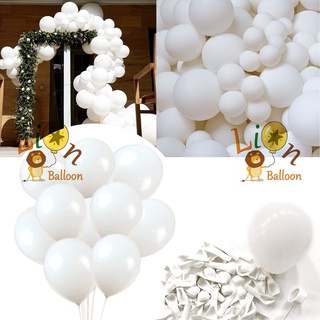 White Standard Ordinary Balloons 25pcs 100pcs