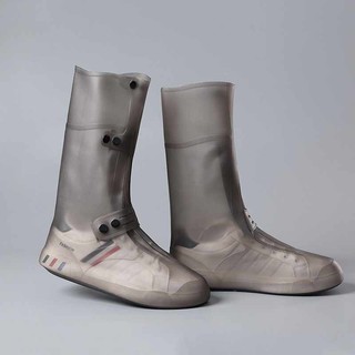☁┇✇Silicone Rain Boots Waterproof Rainy Day Thick Non-slip Wear-resistant High Tube Rain Boots (3)