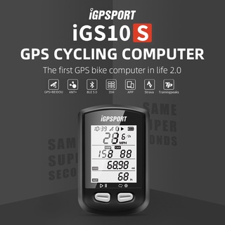 【 Ready Stock 】 IGPSPORT iGS10S Bike Computer Wireless GPS Speedometer Bluetooth 5.0 IPX6 Waterproof