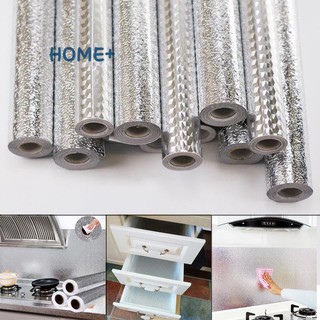 【COD】Kitchen Wall Sticker Aluminum Foil Waterproof Removable Self Adhesive Oil Proof Wallpaper @ph (1)