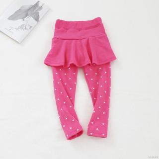 LOK01011 Girl Trendy Kids Pantskirt Girl Wool Culotte Pants Child Legging Trousers Dress 2-7Y (5)