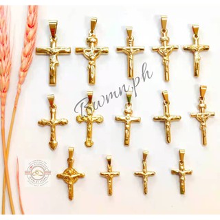 [BWMN.PH] 18k Stainless Gold Cross PENDANT ONLY Hypo-Allergenic Men and Women's Jewelry