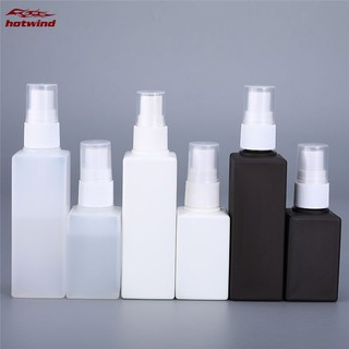 【HW】100ml/50ml Portable Square Spray Bottle Plastic Small Empty Alcohol Disinfectant Spray Bottle
