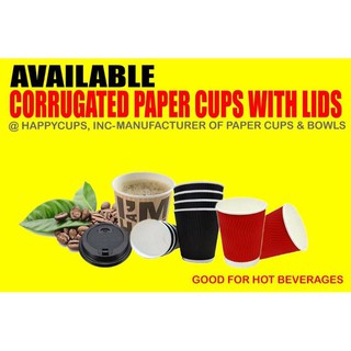Coffee Cups with Lids (50pcs)
