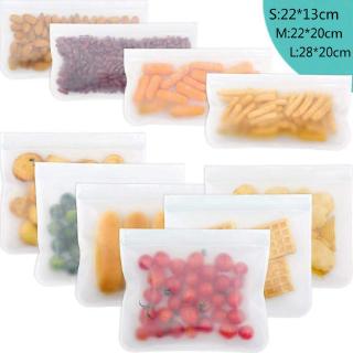Silicone Food Storage Bag Containers Reusable Freezer Bag Leakproof Top Ziplock Bags