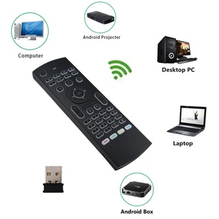 Ready Stock/☸△MX3 MX3 L Backlit Smart T3 Air Mouse Voice Remote Control 2.4G RF Wireless Keyboard Fo (6)