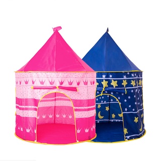 ONESOURCE Castle Tent Kids Tent Cubby House Play House Tent Portable Folding Camping Kids Tent Color (2)