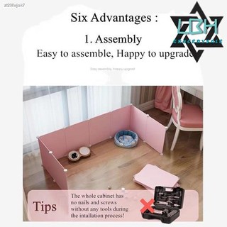 ▩35*35CM DIY Pet Playpen Animal Fence Cage Crate Dog Cat Kennel Pink,White,Blue and Black Extendable
