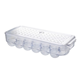 LOCAUPIN Kitchen Pantry Egg Storage Container with Lid Handle for Pantry Countertop Fridge Organizer