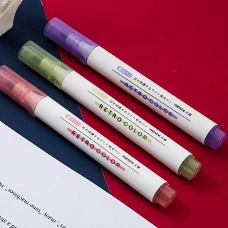 ✵6pcs/set Highlighter Pen Pastel Marker Watercolor Highlighters Art Stationary