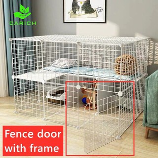 35CM Pet Dog Cage Playpen Animal Fence Metal Crate Wire Kennel Extendable Multi-functional Puppy Cat (2)