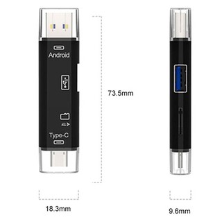 Type-C Android TF Card Micro Memory Card USB Adapter Card Reader High Speed for Phone Computer 5in1 (9)