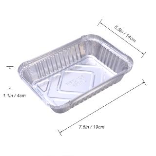 30pcs Disposable BBQ Drip Pan Tray Aluminum Foil Tin Liners for Grease Catch (4)