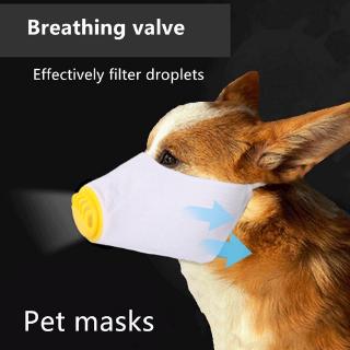 Pet masks dog masks go out outdoor protection dog mouth cover anti-fog mouth cover cotton cloth Pet supplies