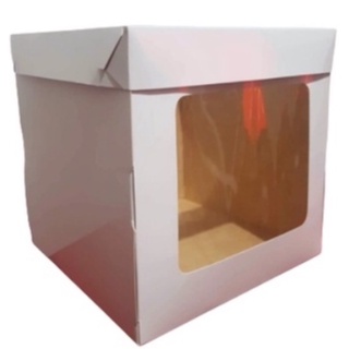 12x12x10 Tall Cake Boxes | With Window | Reversible | High Quality | SOLD PER PIECE