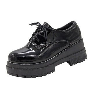 Platform shoes--Autumn new platform shoes female thick-soled Japanese JK small leather college retro style cute increase student all-match (6)