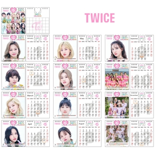 2021 desk calendar Kpop BTS Blackpink Got7 Exo Twice Nct Photo table calendar Planning Calendar (8)