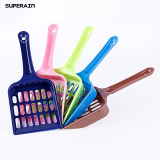 ⊕Superain(Ready Stock) Solid Color Kitten Cat Litter Tray Scoop Sifter Shovel Pet Cleaning Supplies