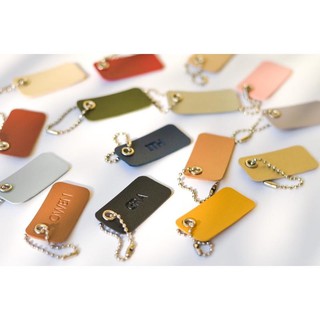 Luggage tags∈☃☍Personalized Leather Tags (15 Colors) Bag Tag Luggage Tag Keychain Dog Tag