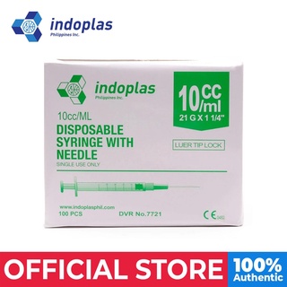 △✿Indoplas 10cc Disposable Syringe Box of 100