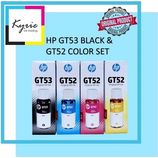 GT51/GT53 and GT52 Original Ink Bottle Set of 4 Colors (Black,Cyan,Yellow,Magenta)
