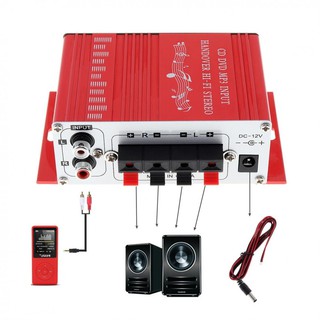 ☊▣﹉Car HY-2001 Mini Amplifier Motorcycle Home Boat Automatic Stereo Audio Amplifier 2 Channel Digita