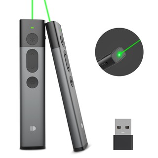 Ready Stock Doosl Presentation Remote Wireless Presenter Green Laser Pointer PPT Clicker (doosl) yrl