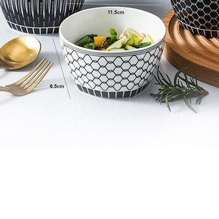 LOCAUPIN Traditional Porcelain Rice Bowl Ramen Soup Side Dish Dip Sauce Appetizer Serving Plate (8)