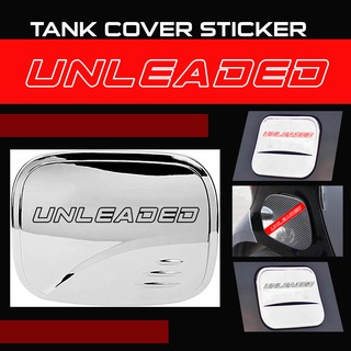 UNLEADED STICKER FOR CAR TANK COVER (1PC)