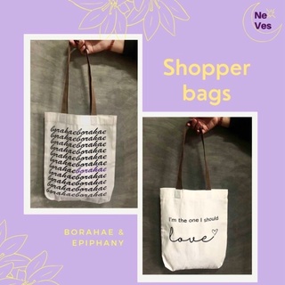 Borahae and Epiphany Bag(Bts inspired Silk Screen printed bags) (4)