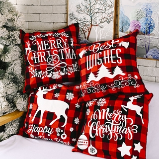 Christmas Throw Pillow Covers Pillow Cushion Covers Home Decorative Pillowcase for Couch Sofa